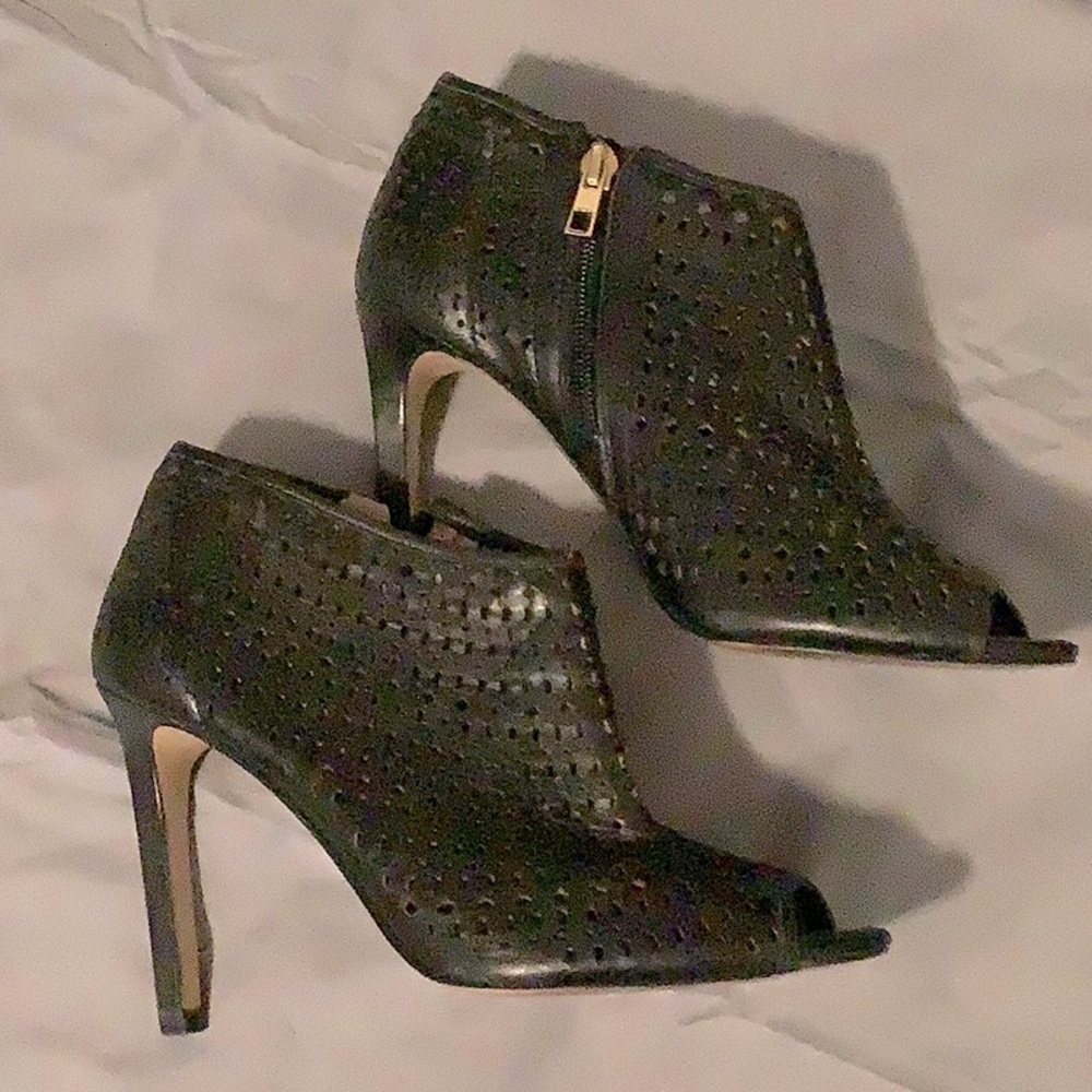 Ann Taylor Open Toe Booties - size 7